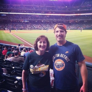 Susan and Chris at Astros